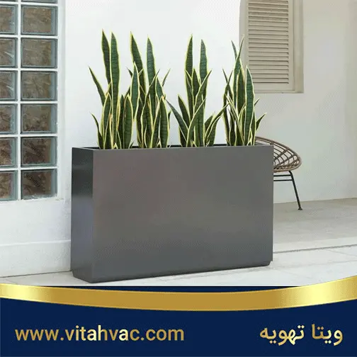 فلاورباکس فلزی با رنگ کوره‌ای در ویتاتهویه